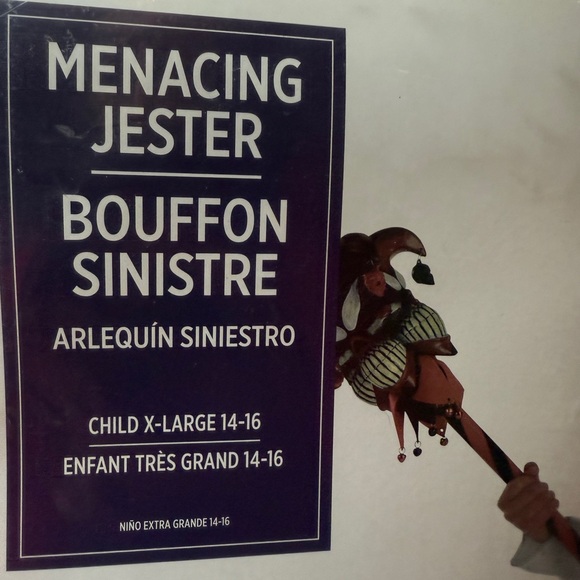 Menacing Jester Skeleton Costume for Kids‎ XL 14-16 - Picture 5 of 6